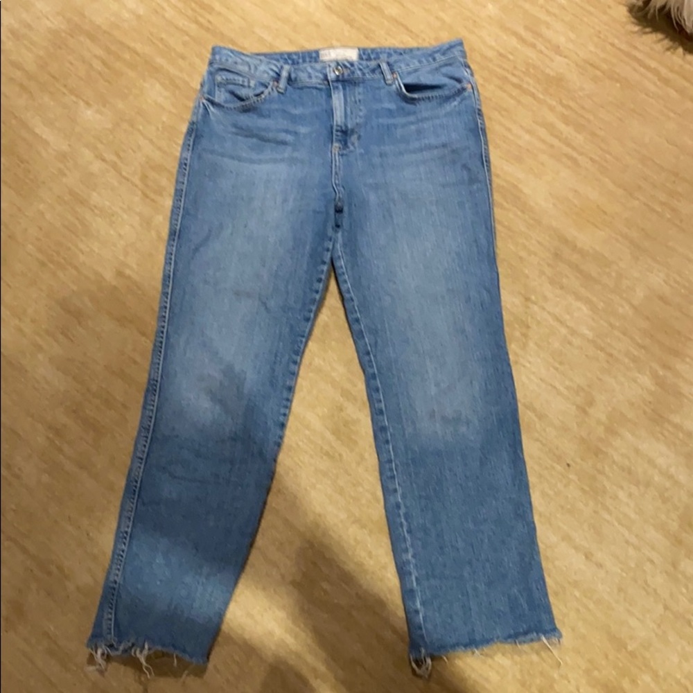 Free People Raw Hem high rise ankle jeans sz 29